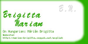 brigitta marian business card