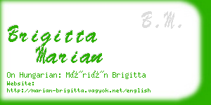 brigitta marian business card